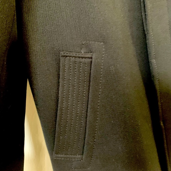 Men’s Black John Varvatos wool outer long coat made in Italy - Picture 2 of 8